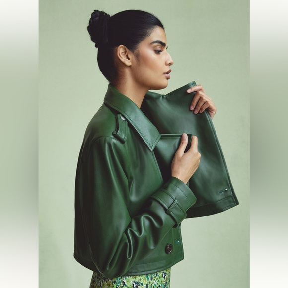 AVEC LE FILLES FAUX LEATHER JACKET ANTHROPOLOGIE - Picture 12 of 14